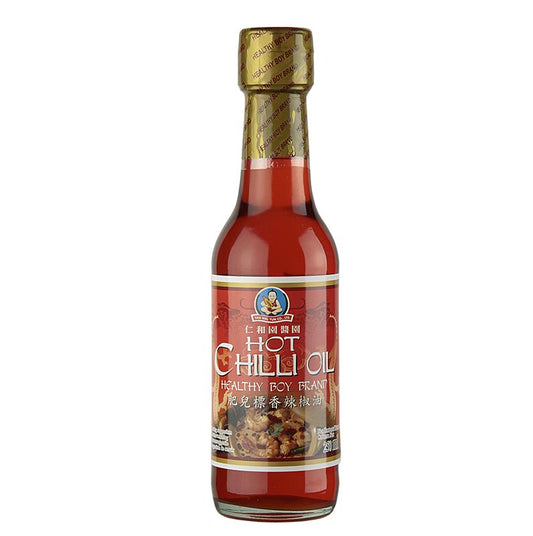 Chiliolie, smagstilsat med sojasovs og rejer, Healthy Boy, 250 ml
