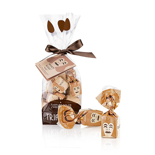 Tartuflanghe trøffelpraliner "trifulòt", hvid chokolade, ca. 14 g (hvid) 200 g