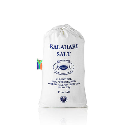Silver Crystal salt fra Kalahari, fint, 2 kg