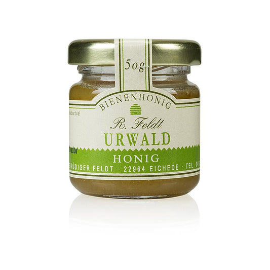 Urwald-honning, flydende til cremet, sød aromatisk, portionsglas, 50 g