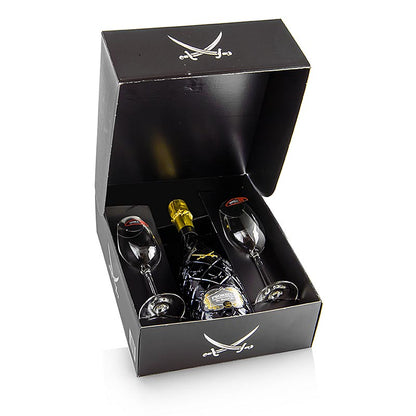Sansibar's Best San Simone Prosecco Brut 0,75 l + 2 Riedel champagneglas, 3 stk.