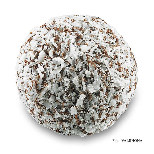 Valrhona trøffelpraliner "Rum Kokos", 1 kg, ca. 70 stk
