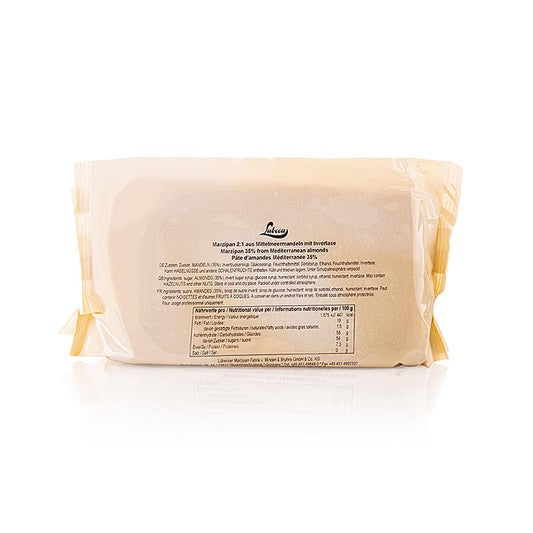 Rå marcipan, 2:1, tilsat vand, Lubeca, 1 kg