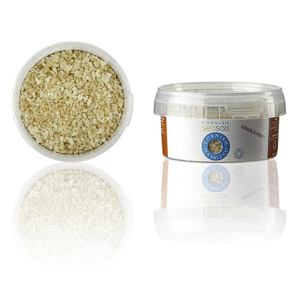 Cornish Sea Salt, røget havsaltflager fra Cornwall/England, 125 g
