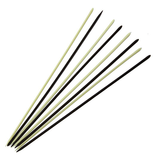 Chokoladestænger - "Spear", mørk og hvid chokolade, 20 cm lange, 515 g, 490 stk