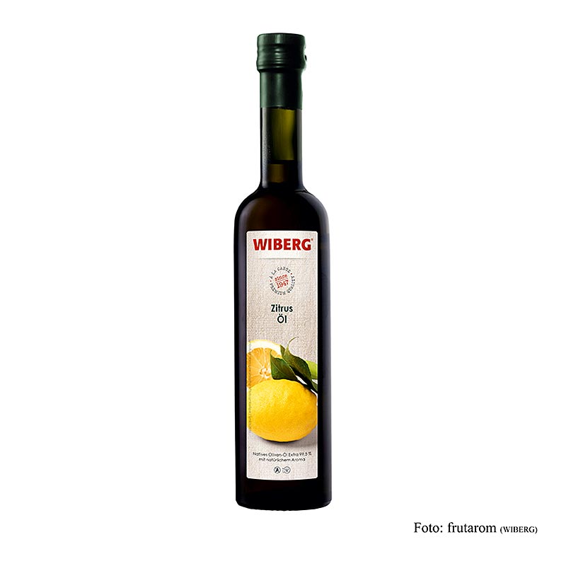 Wiberg citrusolie, koldpresset, ekstra jomfruolivenolie med citrusaroma, 500 ml