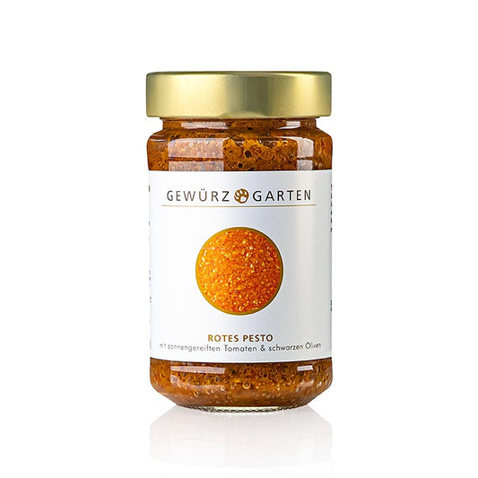 Gewürzgarten Rød Pesto, med solmodne tomater og sorte oliven, 225 ml