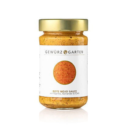 Gewürzgarten Rød Mojosauce, med paprika, chili og koriander, 225 ml