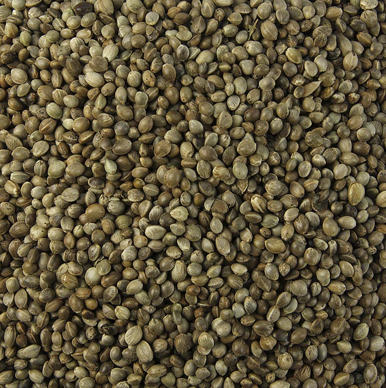 Hampfrø, uskalede, uristede, økologiske, 1 kg