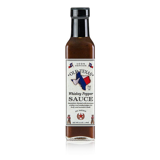 Old Texas – Whiskey-peber-steaksauce, 250 ml