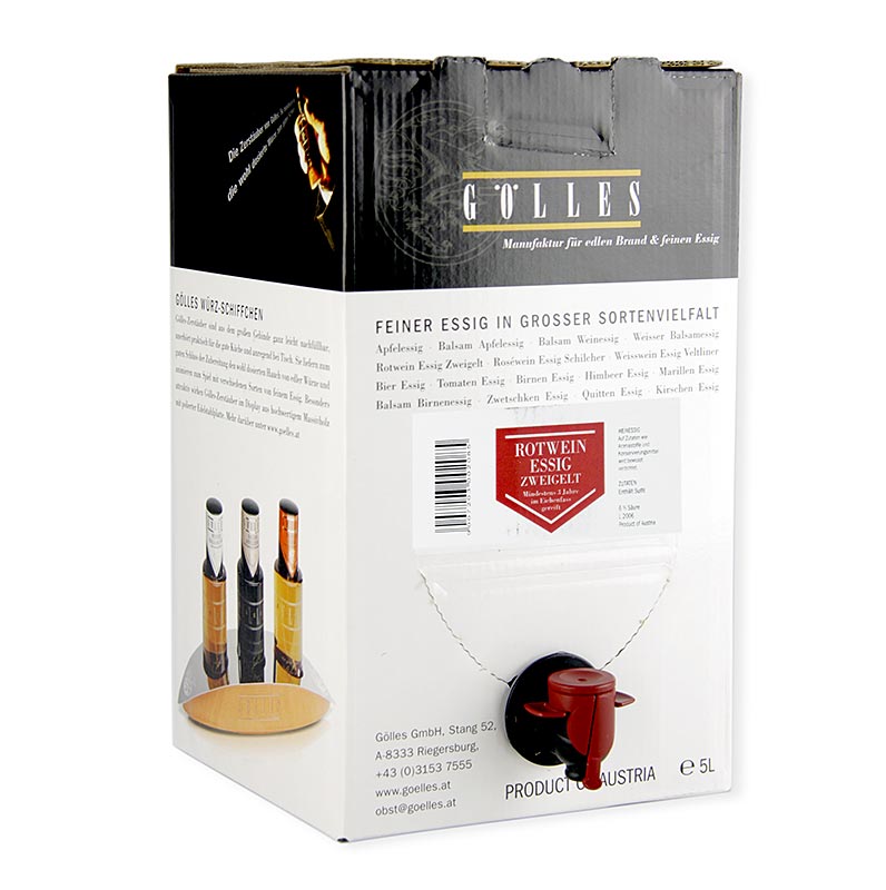 Gölles Zweigelt rødvinseddike, 6 % syre, 5 l
