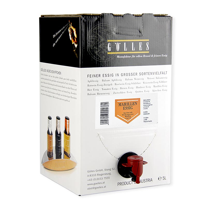 Gölles abrikoseddike, 5 % syre, 5 l