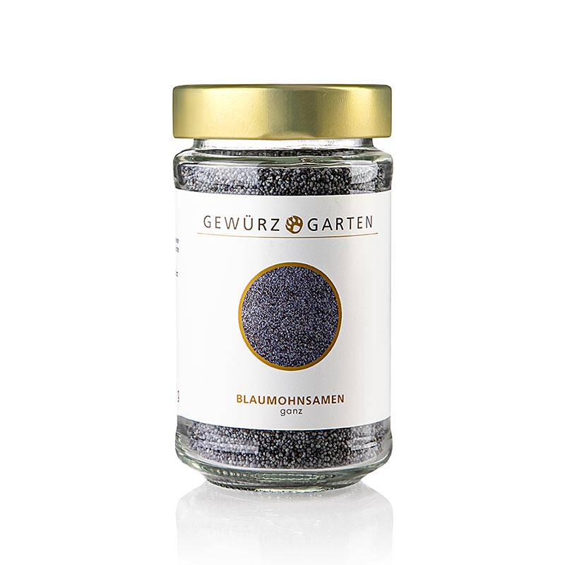 Gewürzgarten Blå valmuefrø, hele, 140 g