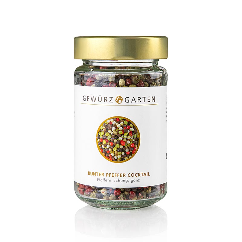 Gewürzgarten Blandet pebercocktail (hvid, sort, grøn, lyserød), hele, 100 g