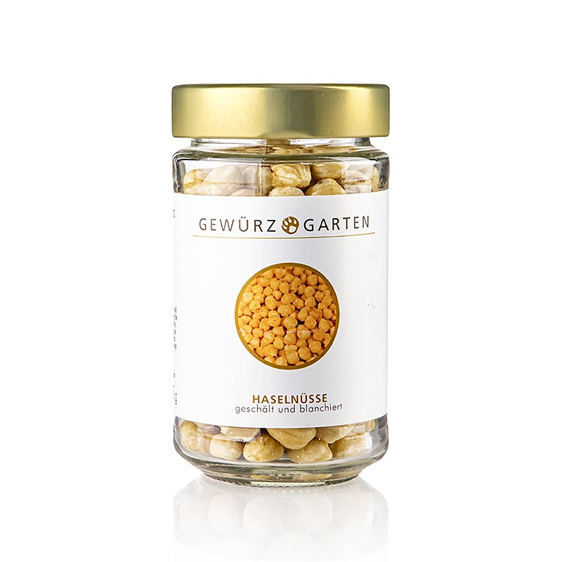 Gewürzgarten Hasselnødder, hele, blancherede/skallede, 125 g