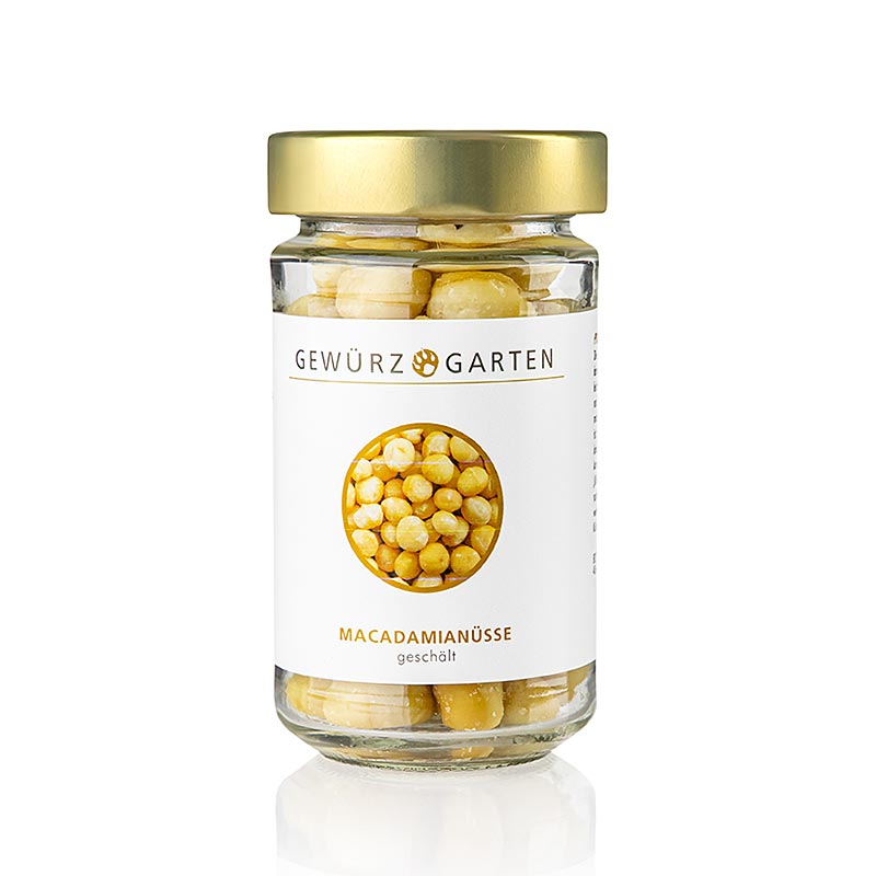 Gewürzgarten Macadamianødder, afskallede, usaltede, 120 g