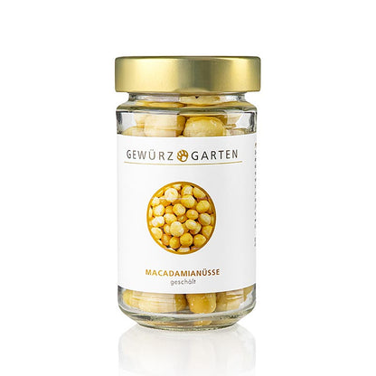 Gewürzgarten Macadamianødder, afskallede, usaltede, 120 g