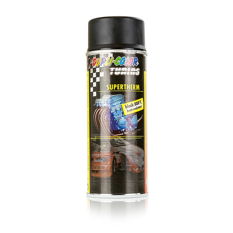 Tilbehør – højtemperatur-farvespray, sort, til udvendig lakering, 400 ml