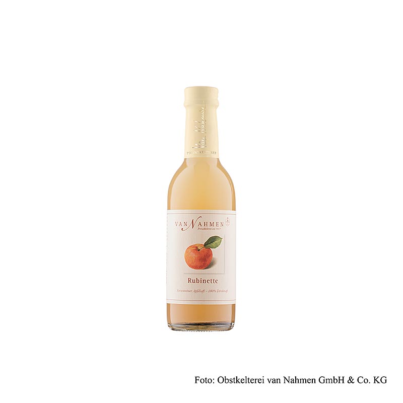 van Nahmen - Rubinette æblejuice, 100 % friskpresset, 250 ml