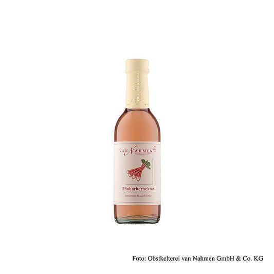 van Nahmen - Framboozen rabarbernektar, 70 % friskpresset saft, 250 ml