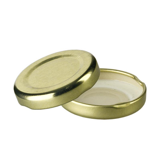Låg, guld, til sekskantet glas, 43 mm, 45,47,53 ml, 1 stk
