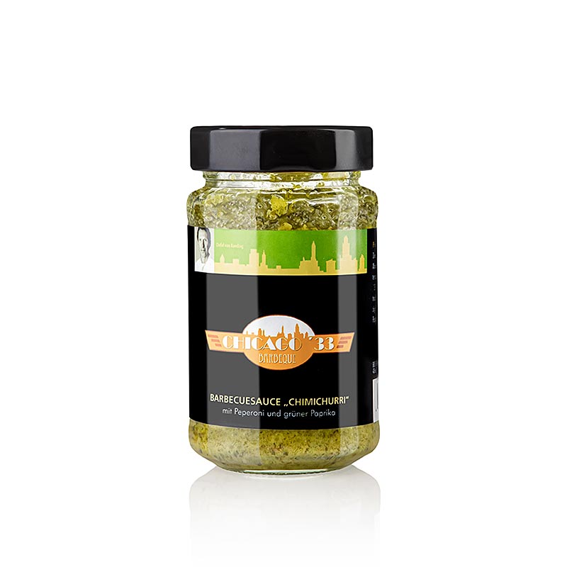 CHICAGO ´33 Chimichurri, grøn, BBQ-sauce med grøn peberfrugt & chili, 225 ml