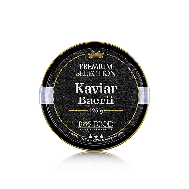 Selection Kaviar vom sibirischen Stör (Acipenser baerii), Aquakultur China, 125 g