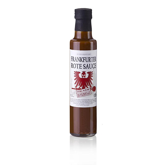 Kornmayer - Frankfurter rød sauce, ekstra stærk, 250 ml