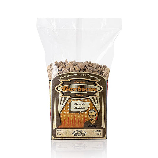 Grill BBQ - Røgflis af bøgetræ (Beech), 1 kg