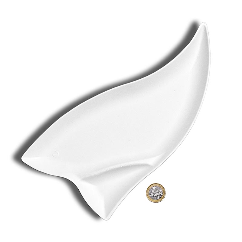 Engangsplade "Triangle Surpreme", hvid, trekantet med opdeling, 260x125x14 mm, 500 St
