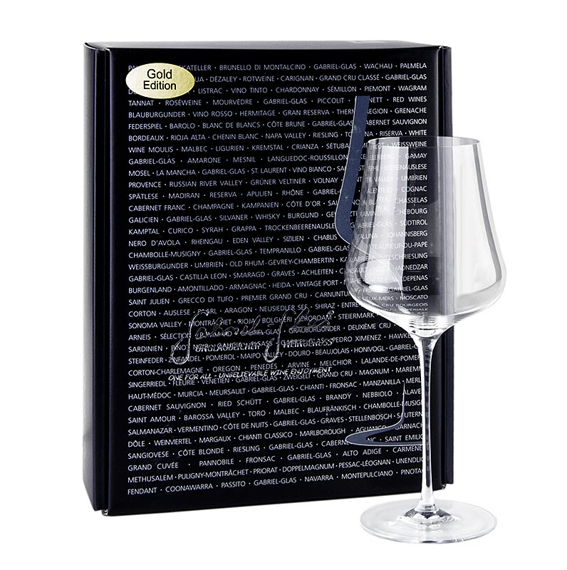 GABRIEL-GLAS© GOLD-Edition, vinglas, 510 ml, mundblæst, i gaveæske, 2 stk.