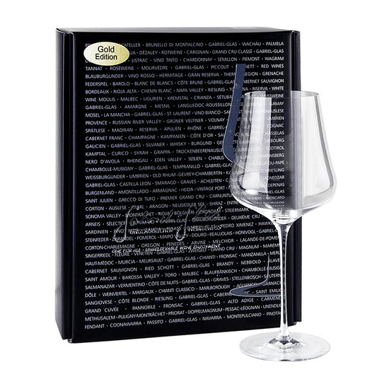 GABRIEL-GLAS© GOLD-Edition, vinglas, 510 ml, mundblæst, i gaveæske, 2 stk.