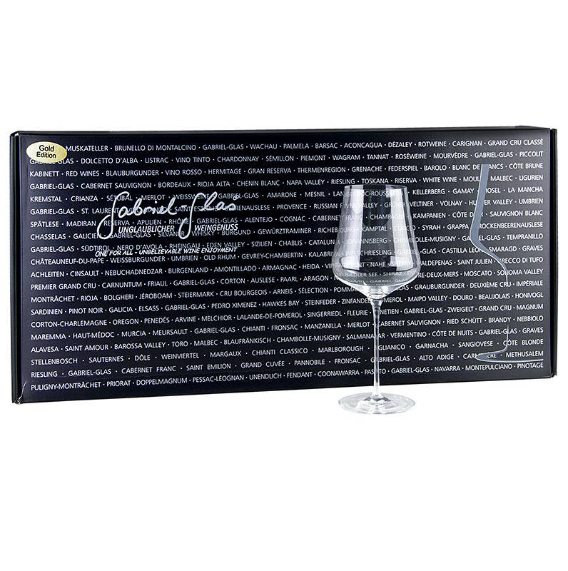 GABRIEL-GLAS© GOLD-Edition, vinglas, 510 ml, mundblæst, i gaveæske, 6 stk.