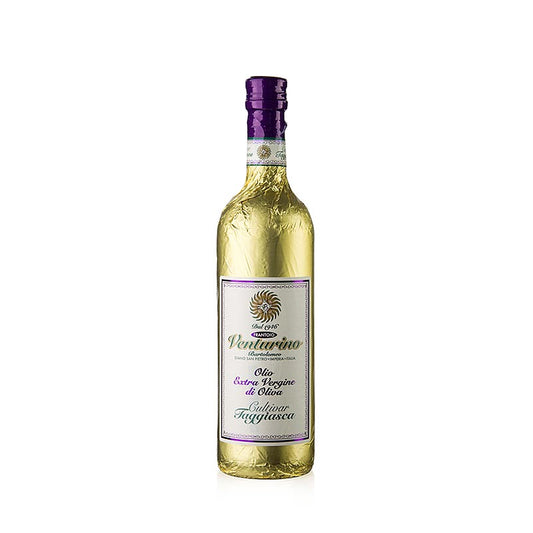 Ekstra jomfruolivenolie, Venturino, 100 % Taggiasca-oliven, guldfolie, 750 ml