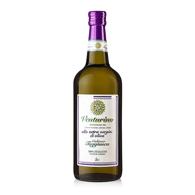 Ekstra jomfruolivenolie, Venturino, 100 % Taggiasca-oliven, 1 l