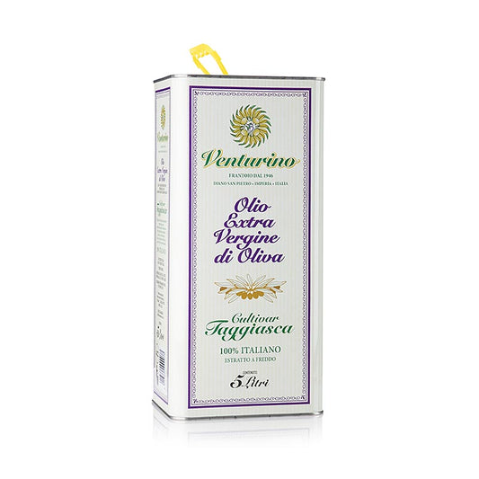 Ekstra jomfruolivenolie, Venturino, 100 % Taggiasca-oliven, 5 L