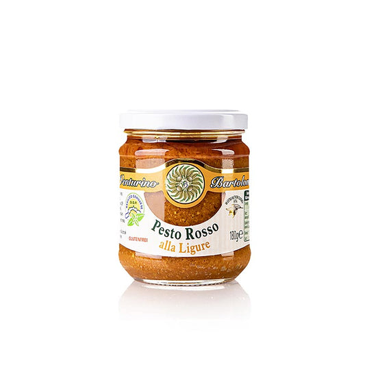 Pesto Rosso, sauce med basilikum, tomater og nødder, Venturino, 180 g