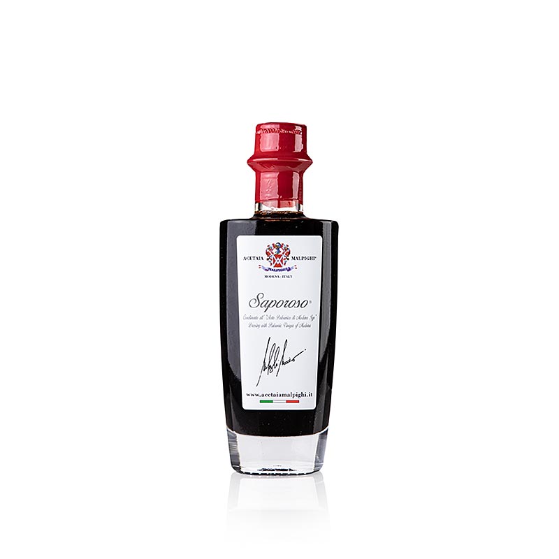 Balsamico-krydderi "Saporoso", 6 år, eg- og akacietræsfad, Malpighi, 100 ml