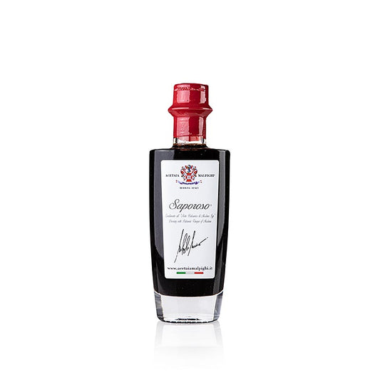 Balsamico-krydderi "Saporoso", 6 år, eg- og akacietræsfad, Malpighi, 100 ml