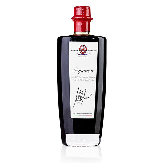 Balsamico-krydderi "Saporoso", 6 år, eg- og akacietræsfad, Malpighi, 500 ml
