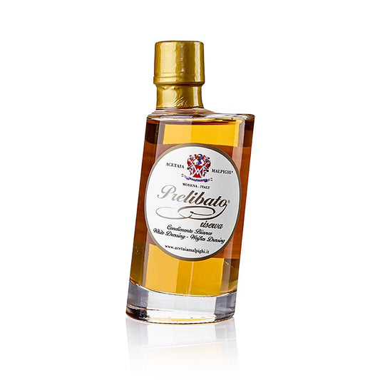 Prelibato, Balsamico Bianco Condimento Riserva, 8 år, asketræsfad, Malpighi, 200 ml