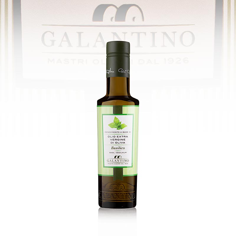 Ekstra jomfruolivenolie, Galantino med basilikum – Basilicolio, 250 ml