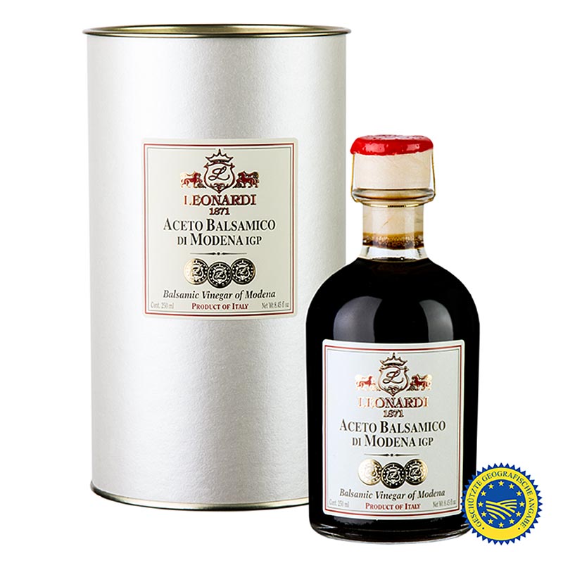 Leonardi - Aceto Balsamico di Modena IGP/g.g.A., "Travasi", 6 år, 250 ml