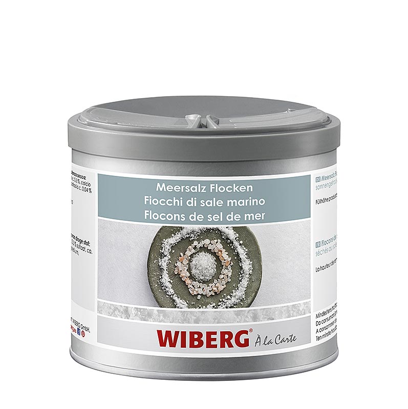 Wiberg havsaltflager, soltørret, 350 g