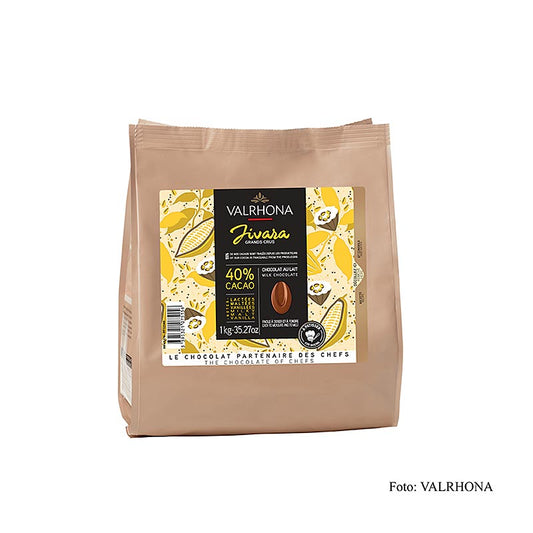 Valrhona Jivara Lactée "Grand Cru", mælkechokolade, callets, 40 % kakao, 1 kg