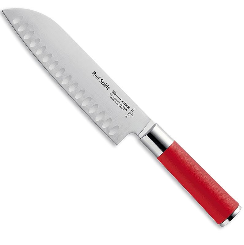 Red Spirit-serien, Santoku-kniv med hulskæring, 18 cm, TYKT, 1 stk.