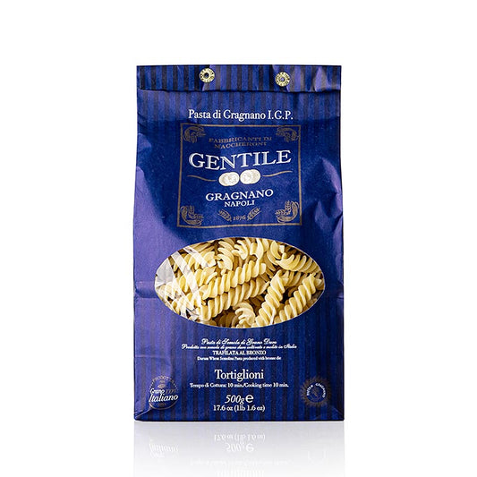 Pastificio Gentile Gragnano IGP - Tortiglioni, bronzeformet, 500 g