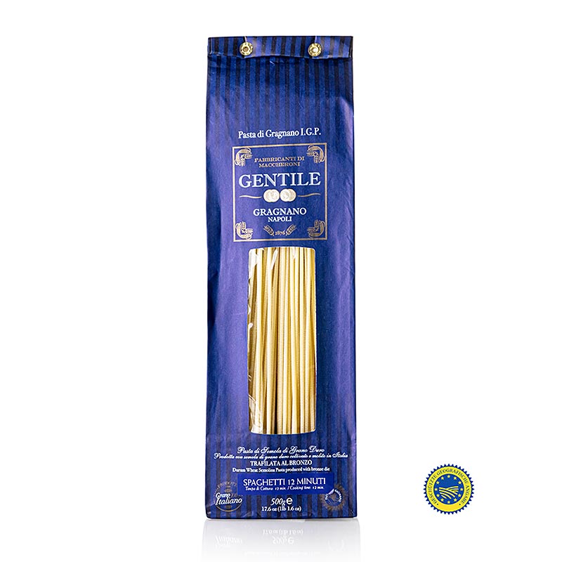 Pastificio Gentile Gragnano IGP/g.g.A. - Spaghetti, ø 2,2 mm, 500 g