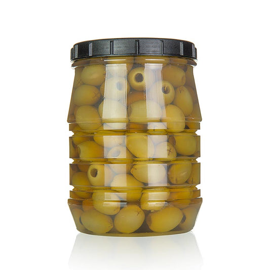 Grønne oliven, uden sten, i lage, Linos, 1,5 kg