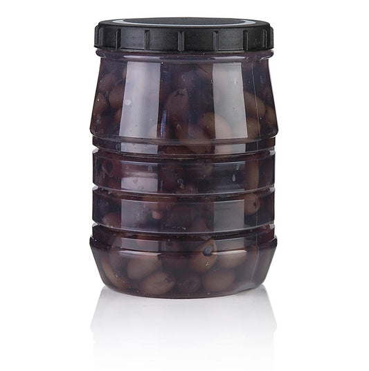 Sorte oliven, uden sten, Kalamata-oliven, i lage, Linos, 1,5 kg